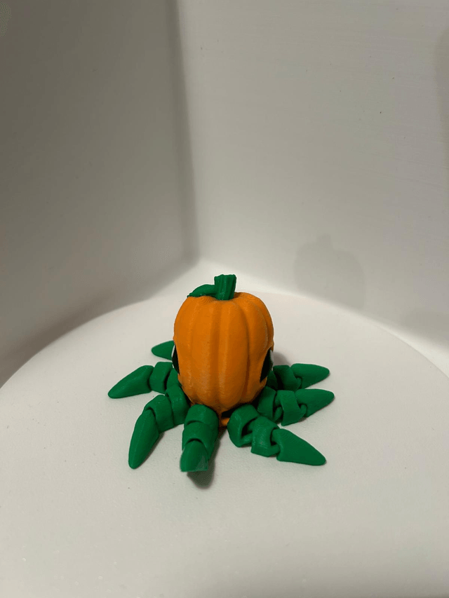 Spooky Halloween Articulated Pumpkin Octopus