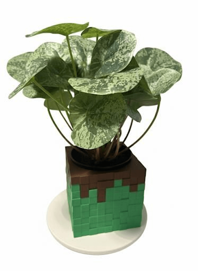 Minecraft Inspired Plant Pot (Planter).