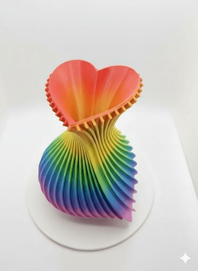 Twisted Heart Vase